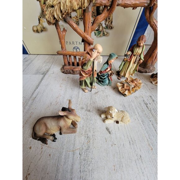 Dept 56 holy night nativity scene Xmas figure collectible decor set - Picture 2 of 14